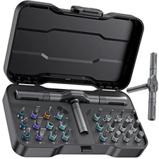 Magnetic Screwdriver Set 24 in1 Ratchet Screwdriver Kit Precision Repair Tool...