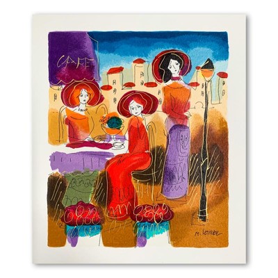 Moshe Leider Hand Signed Ltd. Ed. Serigraph art on Paper, LOA