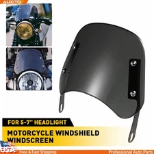 Windshields Front Motorcycle Windscreen Bracket w/Mount For 5" For to7" Honda Ya