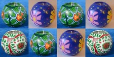 8-piece ball candle set B 3 at 3.2", 3 at 3", and 2 at 2.7" 