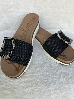 Sam Edelman Ariane Black Slides Women s Size 10M 