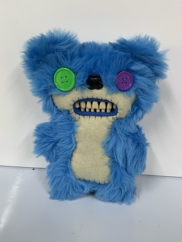 Teddybär Nightmare Fuggler selten blau pelzig Original Spinmaster Stofftier Plüsch