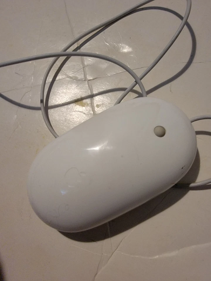 Original Apple Mighty Mouse kabelgebunden USB weiß Model No A1152 - Bild 2 von 4