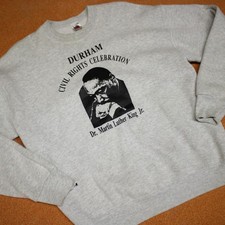 Vintage Martin Lurther King Jr Sweatshirt Crewneck USA MADE Durham Civil Rights