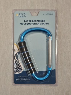 Aluminum Carabiner 6'' W Soft Foam Handle For Stroller Carrying Bags Storage
