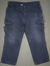 WE03424 AMAZING **CARHARTT** RELAXED FIT LEG MENS BLUE JEANS 42X30 (msr 42"x30")