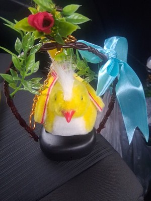 Working Electronic Singing Bird On Log Sound Activated,Will Sing OneOf Four Song