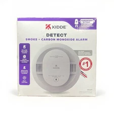 KIDDE DETECT Hardwired Smoke & Carbon Monoxide Detector /LED 10 Yr Battery New