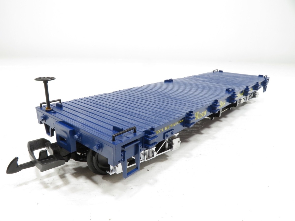 LGB 4060-DG Wilson Brothers Flatcar #114 Blue LN | eBay