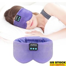 Silk Bluetooth Sleep Mask Wireless Headphones Travel Relaxation Insomnia Aid New
