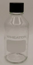 WHEATON Laboratory Graduated 250 mL Reagent Storage Bottle, Flask, With Cap