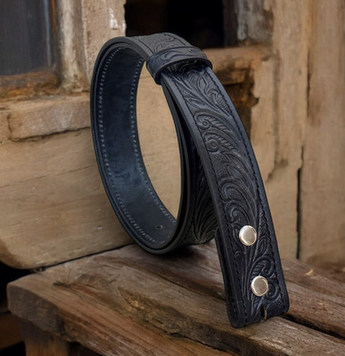Handmade Genuine Western Belt Full Grain Leather Without Buckle