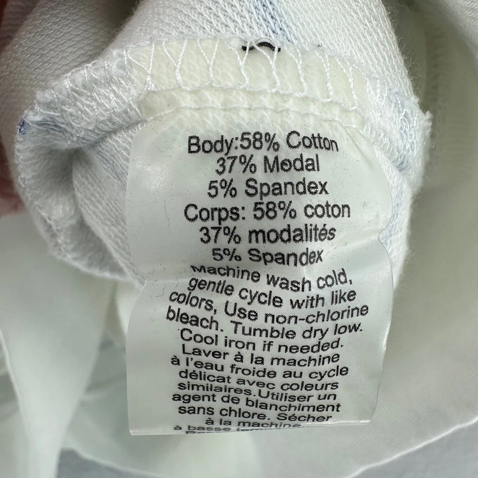 Sudadera con Capucha Nanette Lepore Sin Mangas Top Rayas Blanco Azul M Barco Náutico Preppy Foto 4 de 4