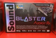 Creative Sound Blaster Audigy RX 7.1 PCIe Computer PC Audio Card Headphone Amp .