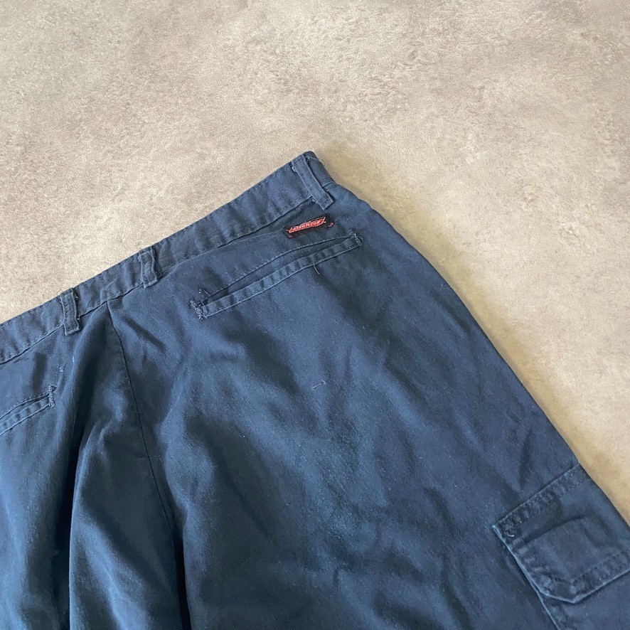 Dickies Cargo Trousers Mens 34" Carpenter Workwear Utility Canvas Pants, Navy image 7