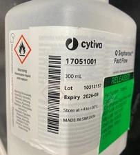 Cytiva Q Sepharose Fast Flow New ~ 300 ml chromatography resin