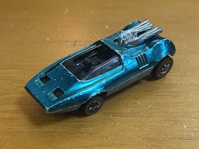 Vintage Hot Wheels Redline 1968 Aqua Peeping Bomb US
