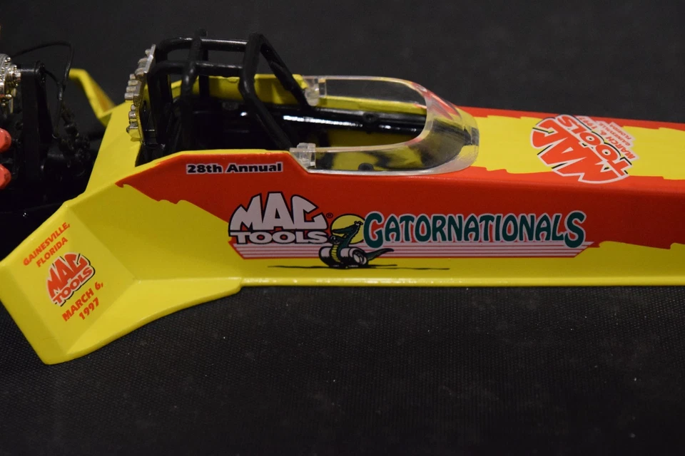 1997 MAC Tools Gatornationals  1:24 Top Fuel Dragster 1 of 8,500 - Red & Yellow - Image 3 of 4