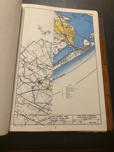 1977 Chocolate Bayou TX Engineering Report Pace Co Brazoria County Maps