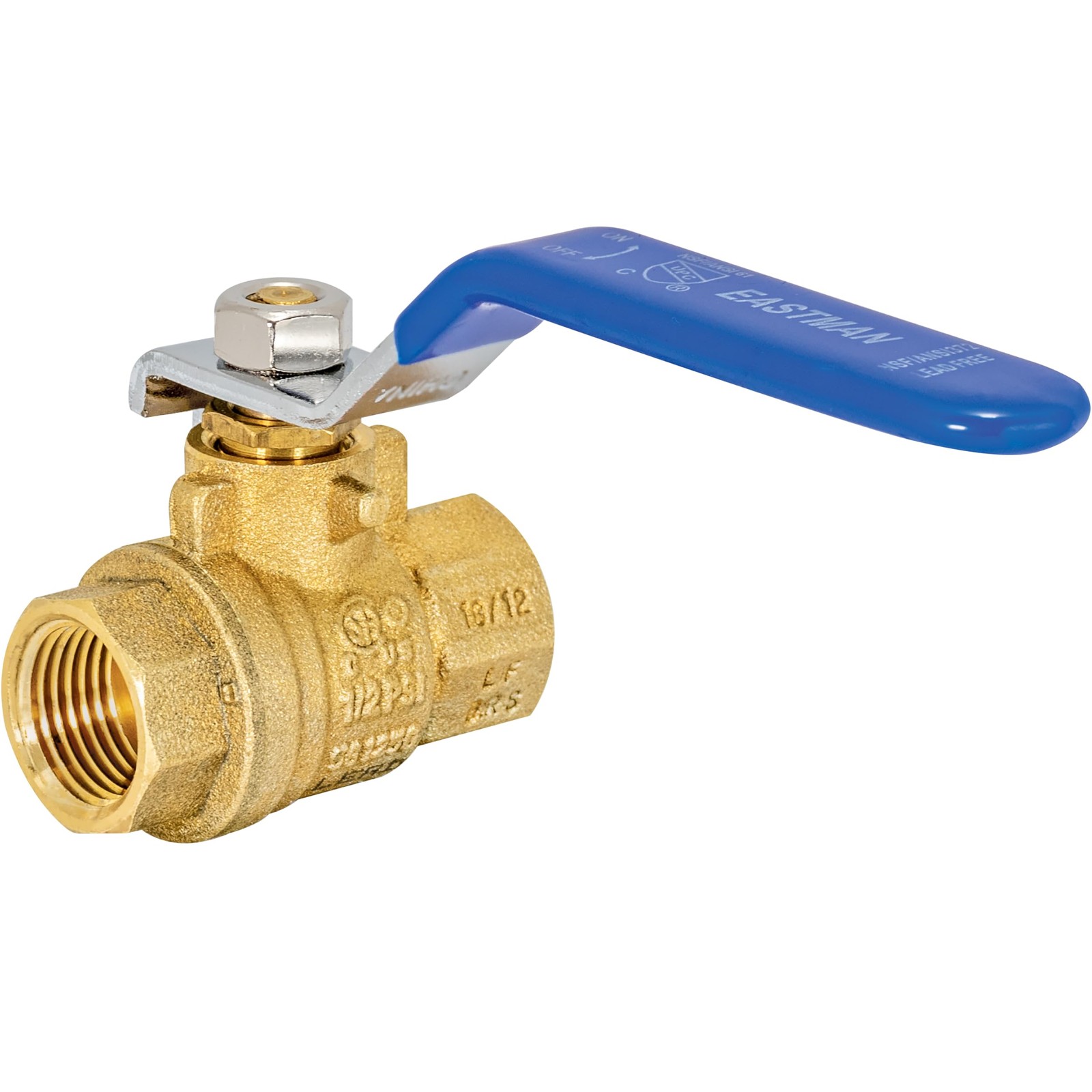 3/8 Inch IPS Heavy Duty Full Port Ball Valve Brass Plumbing Fitting 20043LF