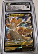 Dragonite V SWSH235 Black Star Promo Pokemon Go - CGC 10