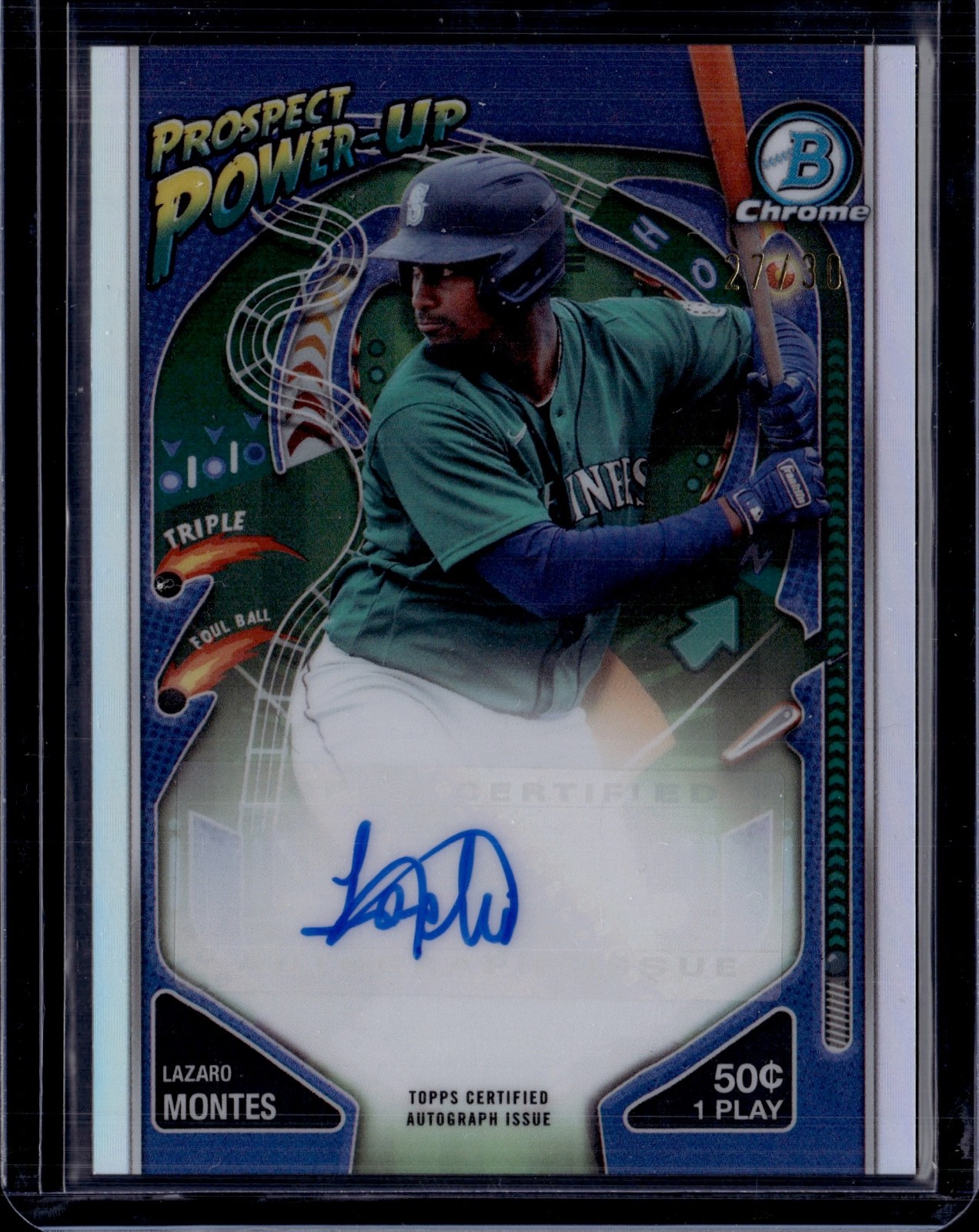 2024 Bowman Lazaro Montes Prospect Power-Up Auto 27/30