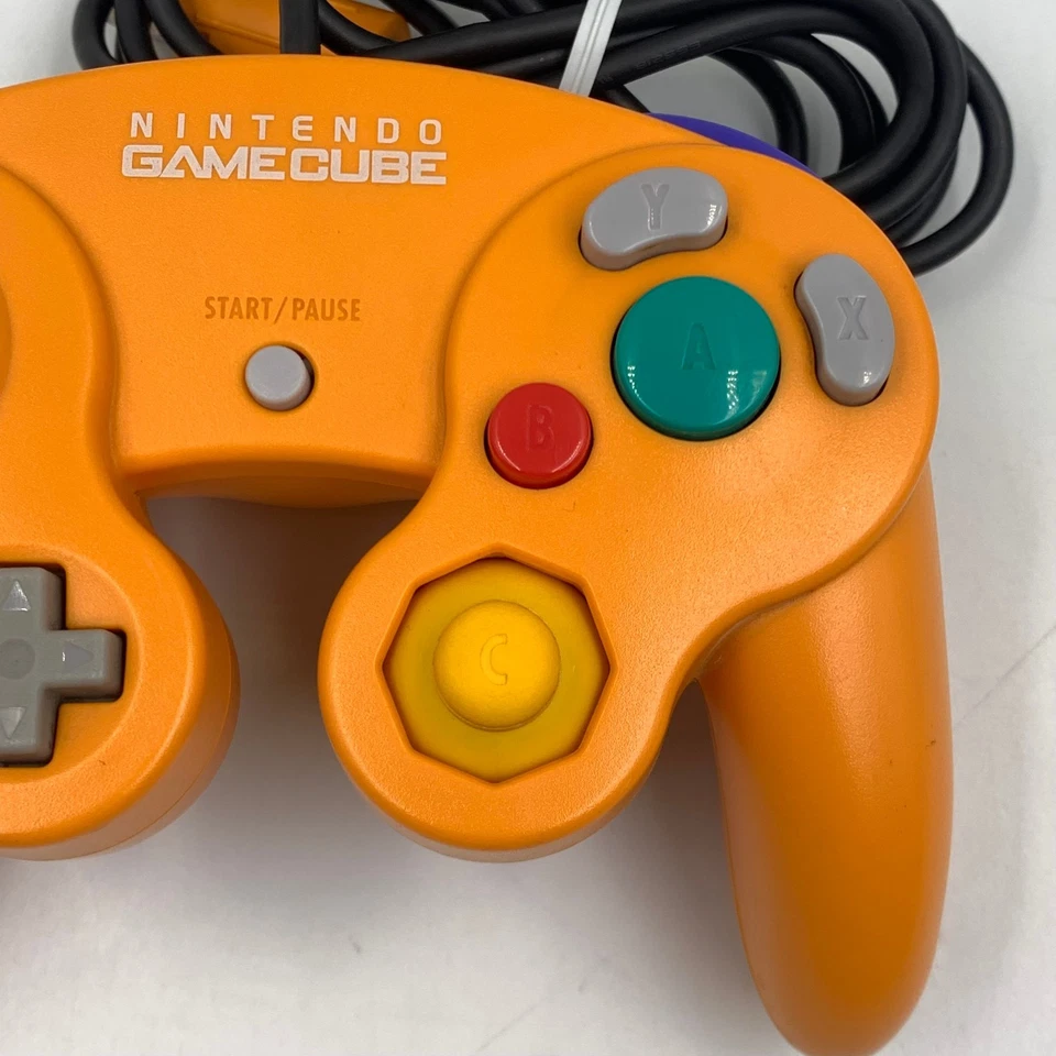 Nintendo Gamecube Controller Orange DOL-003 Official Tested For Switch Wii Japan - Image 4 of 4
