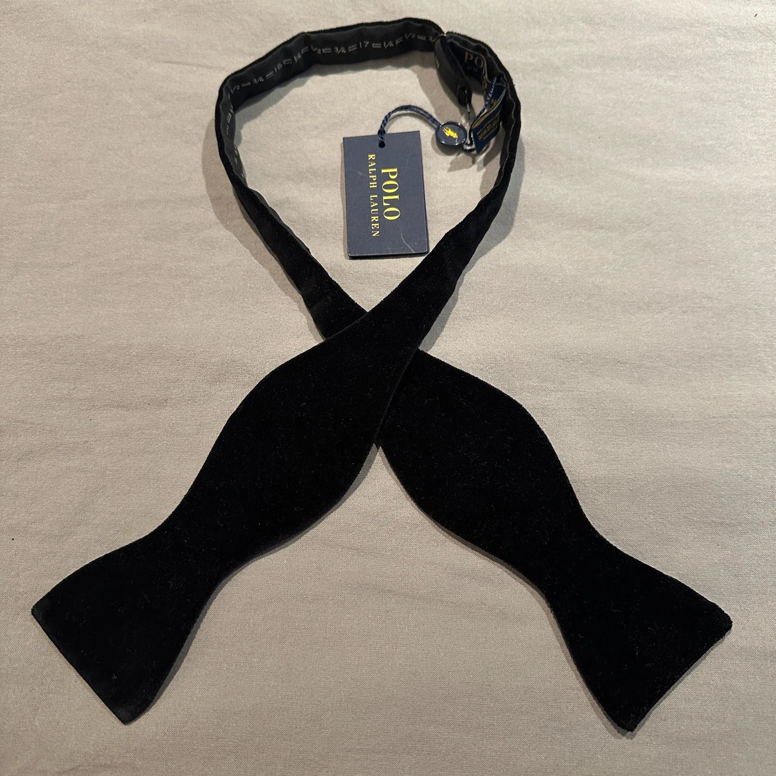Polo Ralph Lauren Velvet Black Bow Tie