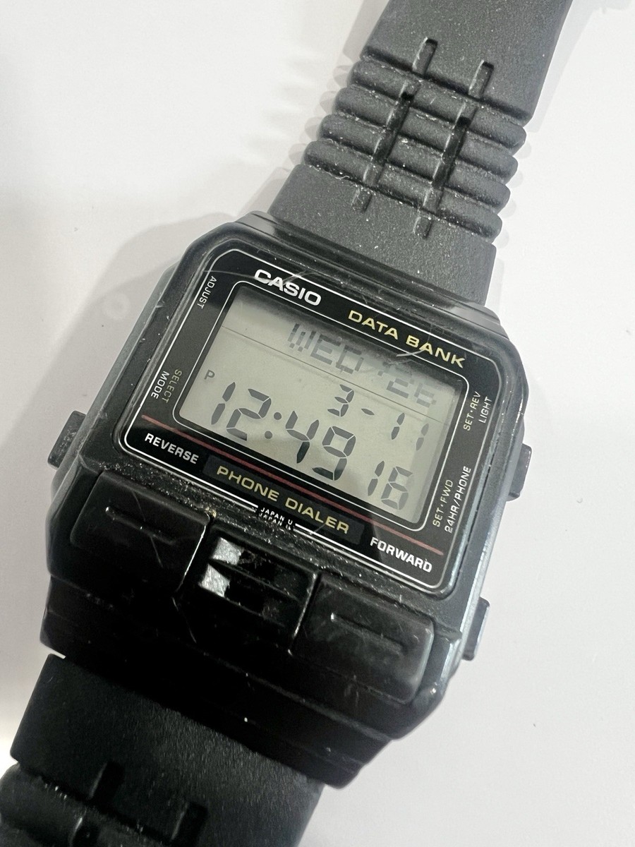 Casio DBA-80 Phone Dialer Data Bank Digital Watch 1980s All