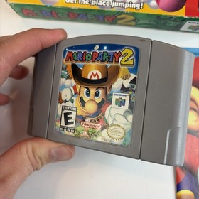 Nice! Mario Party 2 - Nintendo 64 N64 Complete In Box W/ Protector Tested Cib