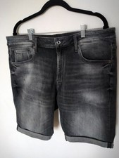 G-Star Raw 3301 Slim Shorts - Charcoal Grey - Size 38W - New Without Tags.