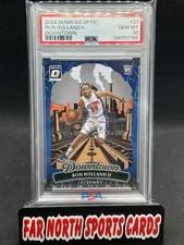 2024 Donruss Optic Ron Holland RC PSA 10 #21 Rookie Downtown Detroit Pistons