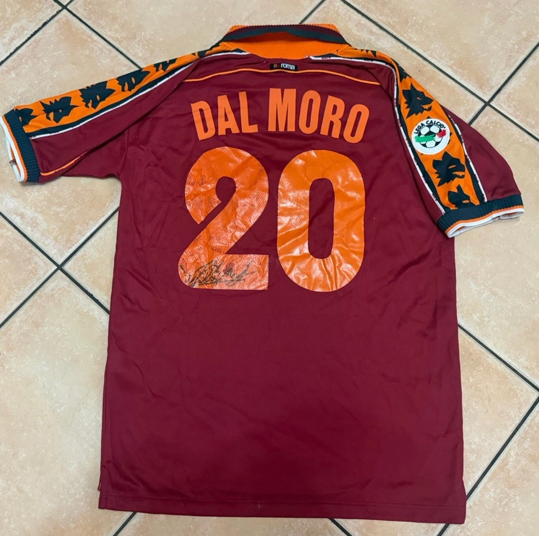 Maillot De Football Diadora Vintage AS Roma - Savo Milošević - Taille XL - Rouge