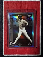 2025 Topps Chrome Update Maikel Garcia Royals Base Sepia Refractor #USC70