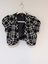 CR Signature Vintage Cropped Wool Blazer Jacket L SEE MEASUREMENTS RUNS SMALL