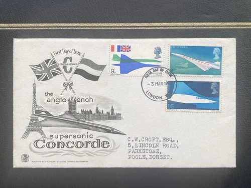 GB QEII 1969 Concorde - The Anglo French Supersonic Concorde - FDC London WC FDI