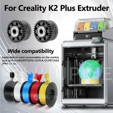 For Creality K2 Plus Extruder Gear Metal Filament Plate DLC Coating Printer Part