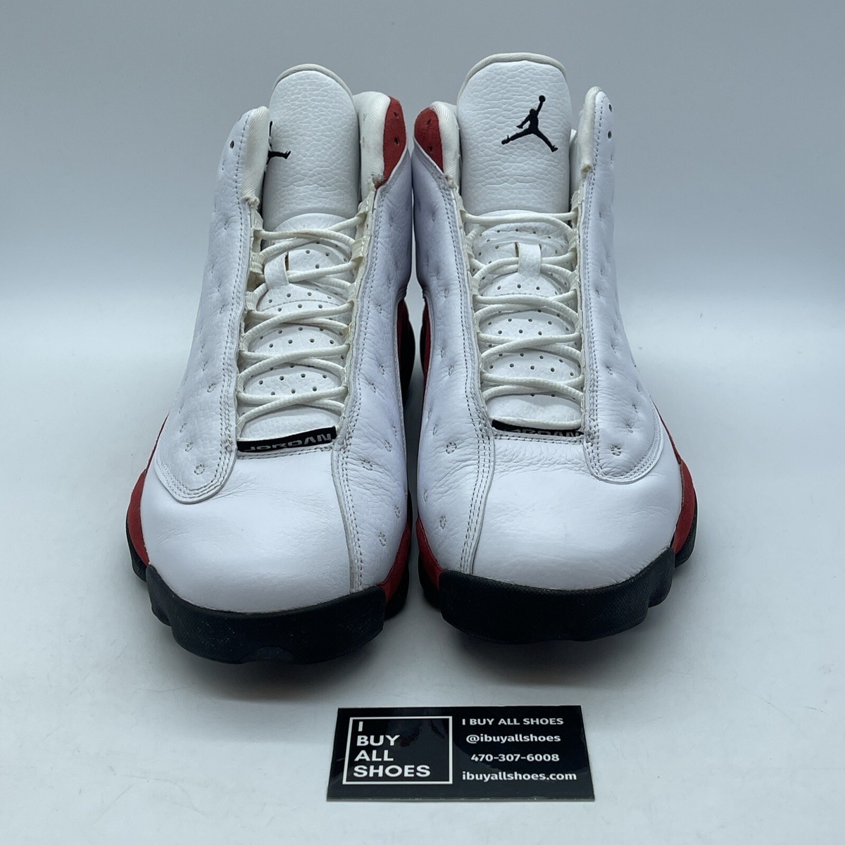 Size 13 - Air Jordan 13 Retro Cherry Red White Black Suede Leather