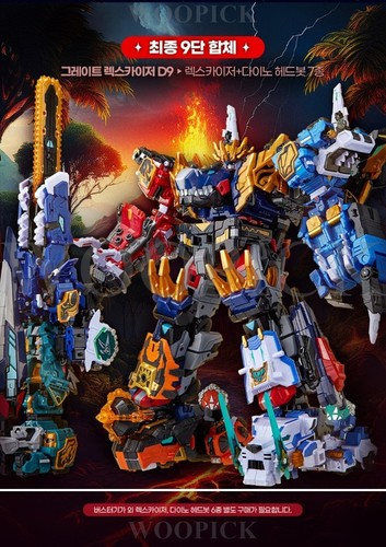 Miniforce Dinoid Warrior BURST GIGA+TIDAL SHARK+STORM TERA Robot Set 2025 - Picture 10 of 24