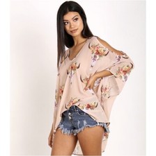 Show Me Your Mumu Peta-boo Cold Shoulder Tunic Frida Bullhead Size XS