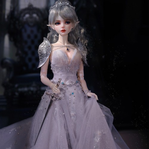 1/3 BJD Puppe Spielzeug 22 Zoll Höhe weibliche Puppe mit handbemaltem Make-up Gesicht lebensecht - Bild 14 von 17