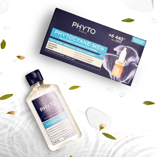 PHYTO Phytocyane Champú Vigorizante Hombre para Cabello Frágil 250ml - Bild 2 von 2