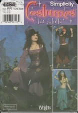 Simplicity 4484 0583 Belly Dancer, Gypsy, Goth Costume Pattern Choose Size Uncut