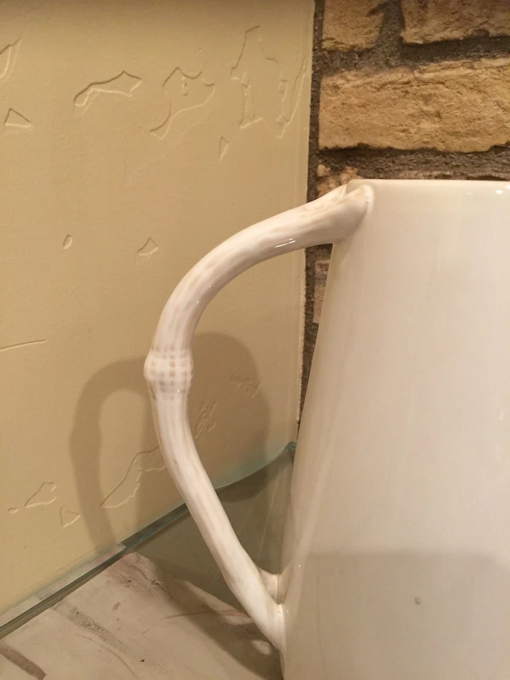 Pottery Barn Antler Handled Pitcher Stag Christmas Holiday Reindeer Serve New - Image 2 of 2