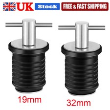 19/32mm Marine Boat Drain Plug Screw for Boat Kayaking Water Stainless Steel