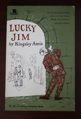 LUCKY JIM by Kingsley Amix 1973 pb, College life, Manners Satire Comedic Novel