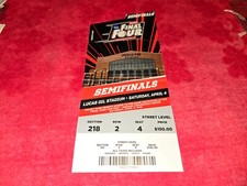 2015 NCAA BASKETBALL FINAL FOUR SEMI FINALS GAME TICKET INDIANOPOLIS APR 4 2015