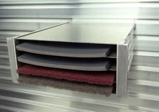 SANDPAPER STACK TRAY ORGANIZER HALF SHEET TIME SHAVER AC21 SLATWALL MOUNT ALUM 