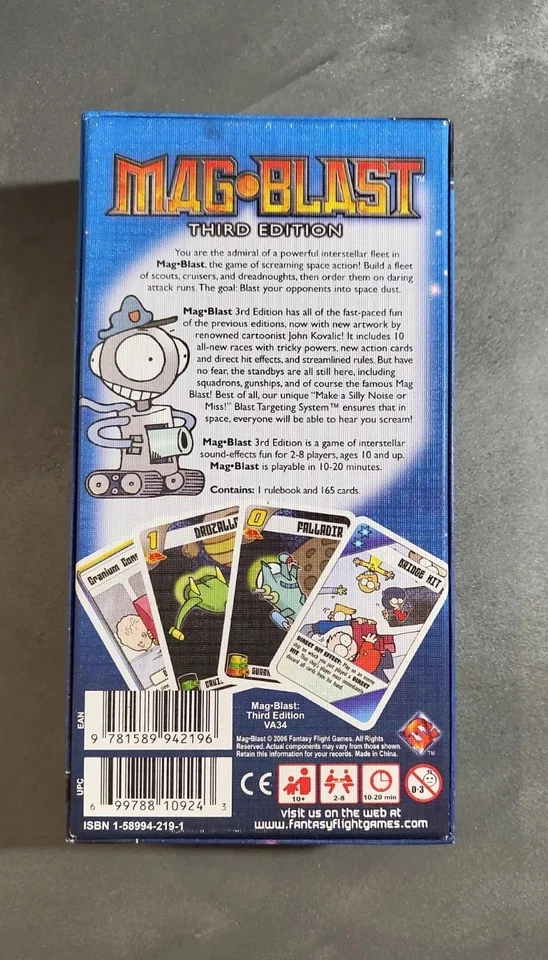 FFG, Fantasy Flight Games, Silver Line, Card Game, Mag-Blast (3rd Ed) NEW. - Image 2 of 4