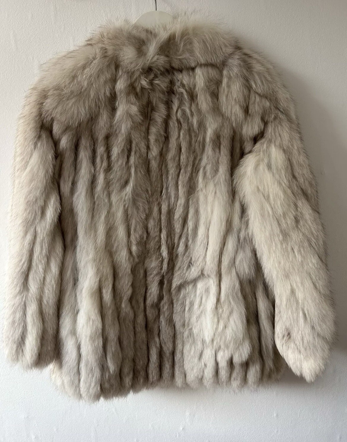 vintage white saga fox fur coat image 2